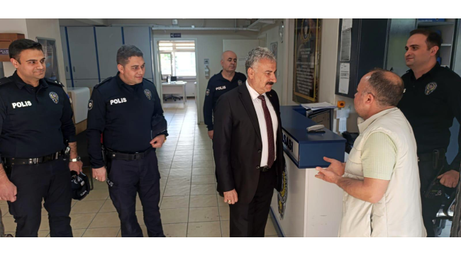 Müdür Aktaş polis merkezlerini denetledi