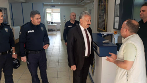 Müdür Aktaş polis merkezlerini denetledi