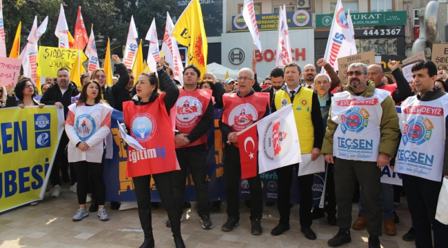 Protestoya on binler katıldı