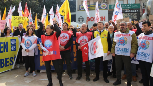 Protestoya on binler katıldı