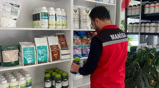Sarıgöl'de gübre ve zirai ilaç satış noktaları denetlendi