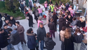 Uncubozköyde imece usulü iftar sofrası kuruldu