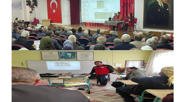 Üreticilere Gördes'de etiken uygulaması,Akhisar'da zeytin yetiştiriciliği kursu 