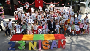 Başkan Şimşek çocukların sevincine ortak oldu