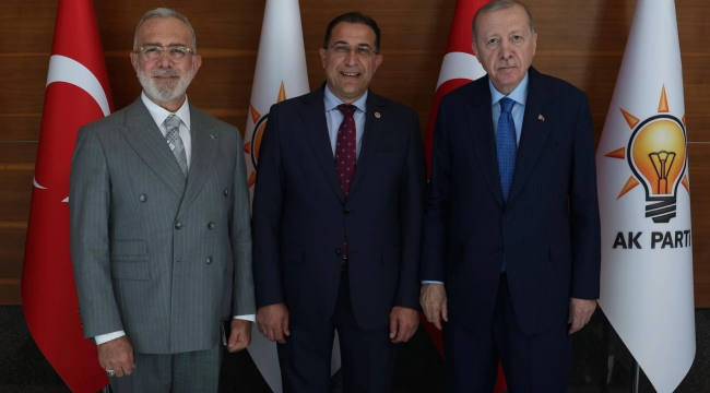 Başkan Turgut AKP genel başkanı Erdoğan'la görüştü