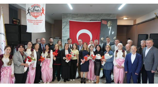 Başkanlar Makedonya göçmenleri kültür ve dayanışma derneğinin kahvaltısına katıldı