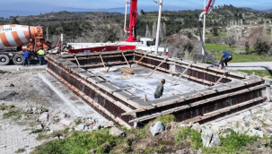 Çiftçiler istedi büyükşehir modern betonarme sulama havuz inşa etti