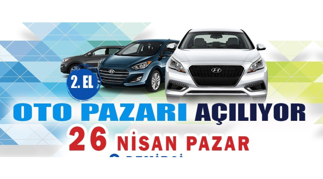 Demirci'de bir ilk 2.el oto pazarı kuruluyor