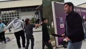 Ege üniversitesinde bildiri dağıtan üniversite öğrencilerine palalı saldırı!