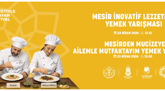 Festivalde iki farklı yemek yarışması düzenlenecek