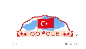 Google yayınladığı Doodle Türkiye ulusal egemenlik ve çocuk bayramı kutladı