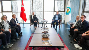 Kadın kooperatif yönetimi başkan Dutlulu'yu ziyaret etti