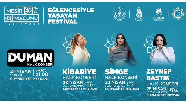  Manisa 486. uluslararası mesir macunu festivali programı açıklandı 