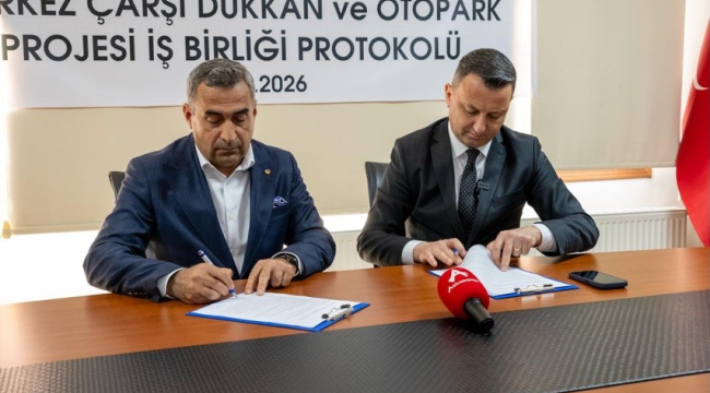 Merkez Çarşı dükkan ve otopark projesi imzaları atıldı