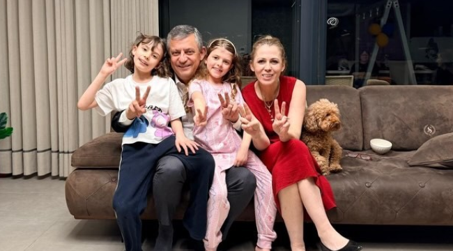 Özgür Özel ikizlerin yaş gününü kutladı