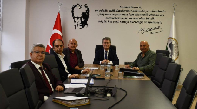 Salihli OSB yönetimi nisan ayı ilk toplantısını yaptı