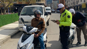 Trafik kurallarına uymayan 62 araç trafikten men edildi