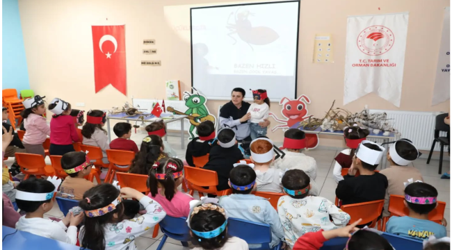 Turgutlu'da çocuklara su tasarrufu ve organik tarım eğitimi