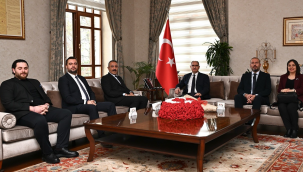 AOSB yeni yönetimi vali Özkan'ı ziyaret etti