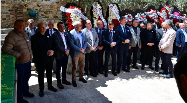 Başkanlar Cem başkanı acılı gününde yalnız bırakmadı