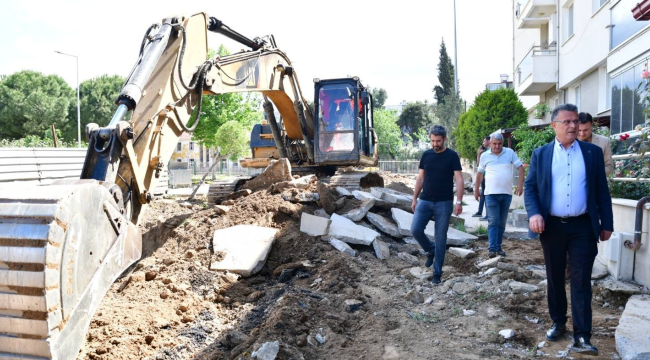 Belediye çalışıyor Alaşehir güzelleşiyor