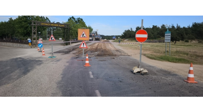 Büyüksümbüller ile Ortaköy bağlayan yol çalışma nedeniyle ulaşıma kapandı