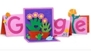 Google anneler gününe özel tasarladığı Doodle'ı ana sayfasına taşıdı