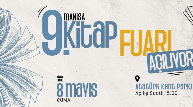 Manisa 9.kitap fuarı açılıyor