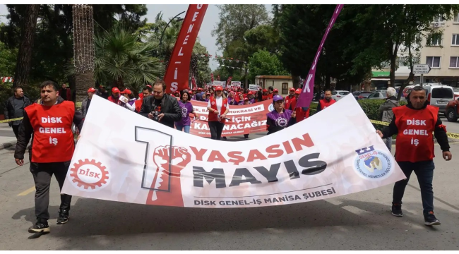 Manisa'da 1 mayıs çoşkuyla kutlandı