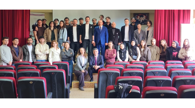 MESO başkanı Akyüz öğrencilere emlak yönetimi ve danışmanlığı dersi verdi