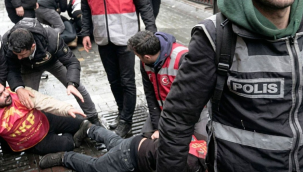 Polisten sert müdahale çok sayıda kişi gözaltına alındı