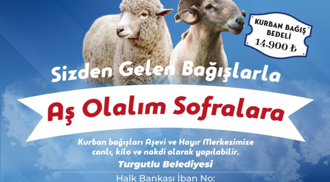 Turgutlu belediyesi kurban bağışı kampanyasını başlattı