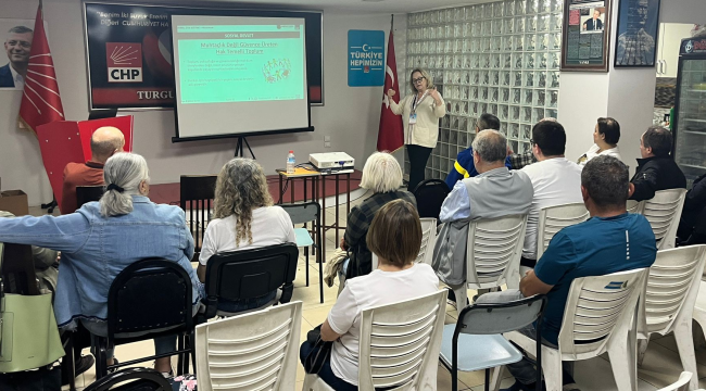 Turgutlu'da üye ve CHP parti programı Eğitim