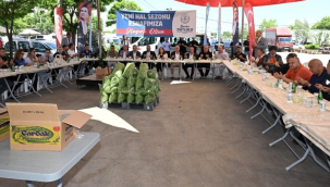 Yeni sezon hal sezonu açılışı dualar ve pilav hayrıyla başladı