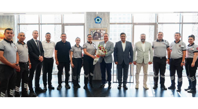  Başkan Dutlulu güvenlik personelinin güvenlik haftasını kutladı