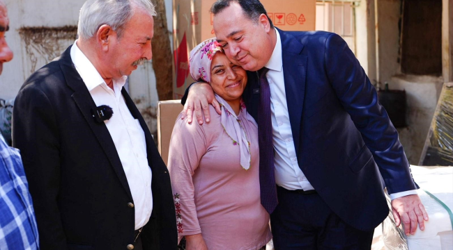 Başkanı Besim Dutlulu,Salihli'de şiddetli yağışlar etkilenen vatandaşları ziyaret