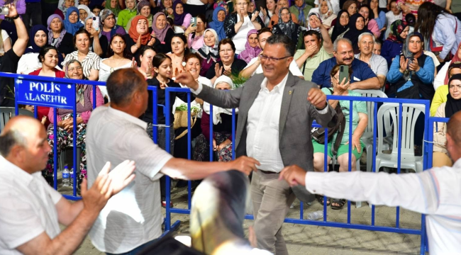 Başkanlar kiraz festivalini böyle kapattı