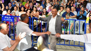 Başkanlar kiraz festivalini böyle kapattı