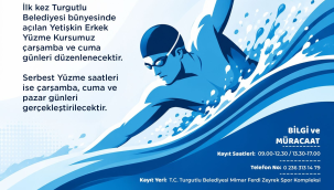Bir ilk:Turgutlu belediyesinden yetişkinlere yüzme kursu