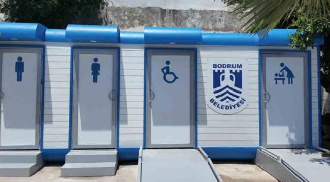 Bodrum'da modern tuvaletler hizmete alındı