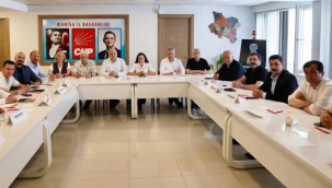 CHP İlçe başkanları aylık olağan toplantısı