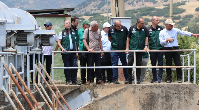 DSİ yöneticileri Alaşehir sulaması yenileme sahasını ve Afşar barajını ziyaret etti.