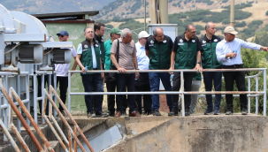 DSİ yöneticileri Alaşehir sulaması yenileme sahasını ve Afşar barajını ziyaret etti.