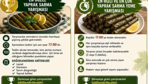 Gölmarmara'da en güzel yaprak sarma yarışması