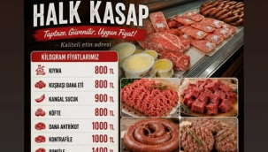 Gördes belediyesi halk kasapta et fiyatları