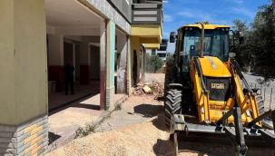 Hürriyet mahallesi taziye evi çalışmaları başladı