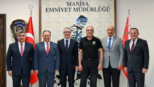 Müdür Karayel'e meslektaşlarından hayırlı olsun ziyareti
