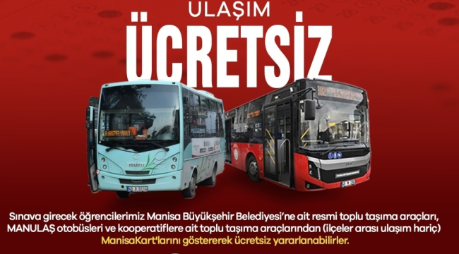 Öğrencilere ücretsiz ulaşım,ailelere ve öğrencilere ikram desteği