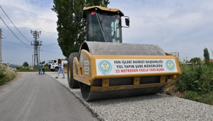 Salihli'de 5 mahalleyi birbirne bağlayan 11 kilometrelik yol yenilendi