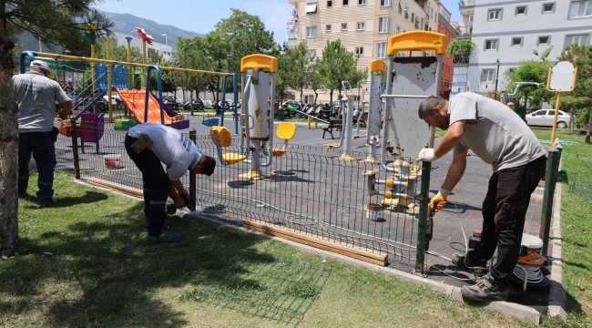 Şehzadelerde parklar yenilendi